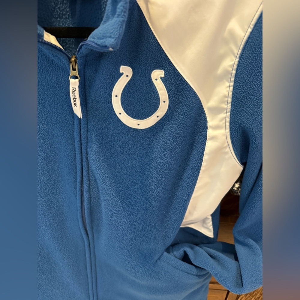 Women’s Reebok Colts Fleece jacket SZ L. Great condition - Picture 2 of 10